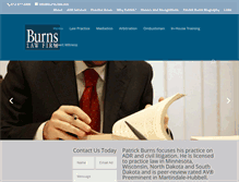 Tablet Screenshot of burns-law.mn